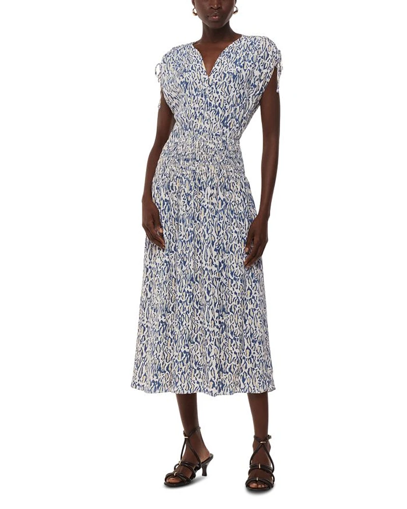 Flaming Leopard Print Dress