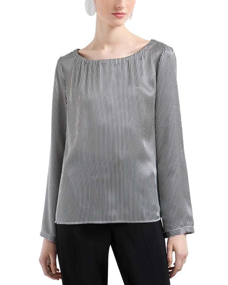 Striped Silk Blouse
