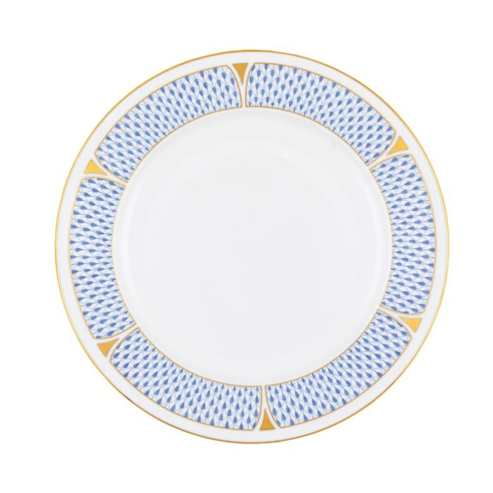 Art Deco Blue Service Plate