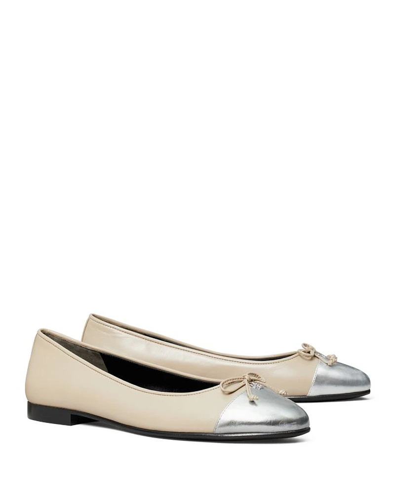 Women's Capped Toe Ballet Flats