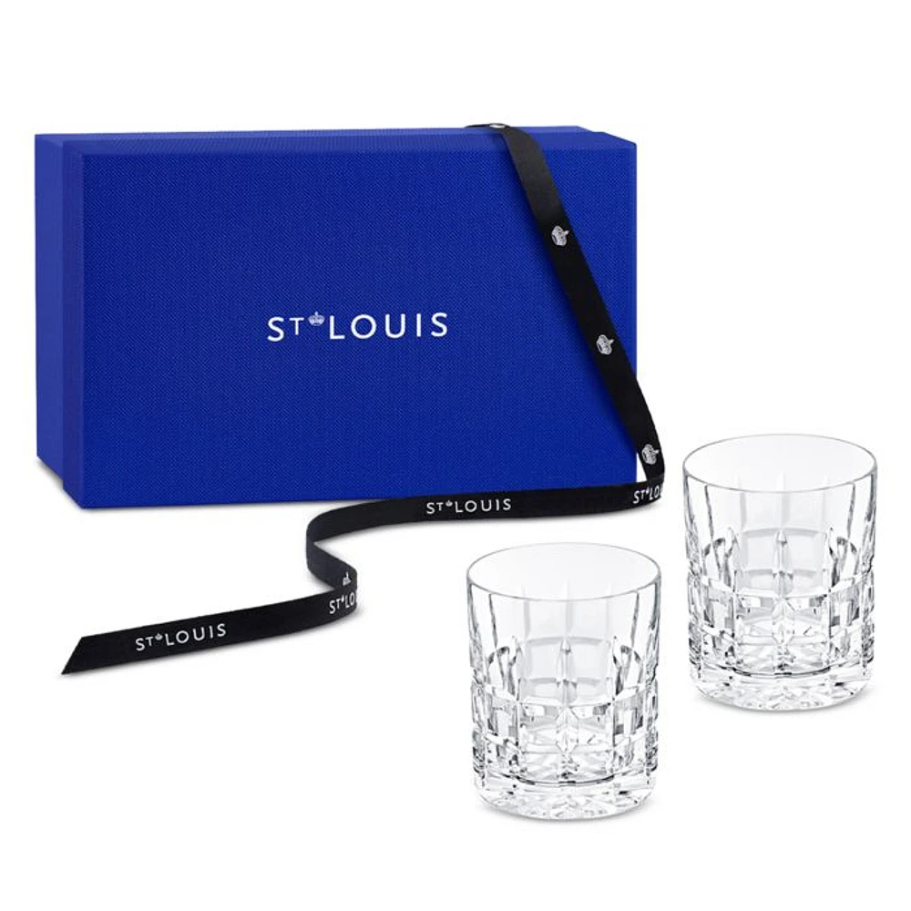 Manhattan Double Rock Glasses, Set of 2
