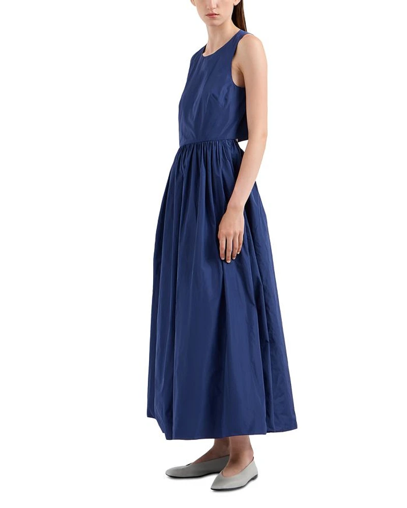 Taffeta Cutout Maxi Dress