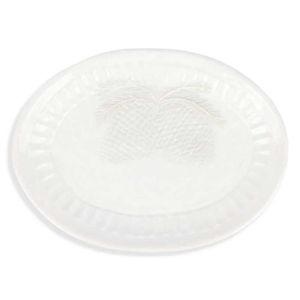 Pietra Natale Pinecone Small Oval Platter