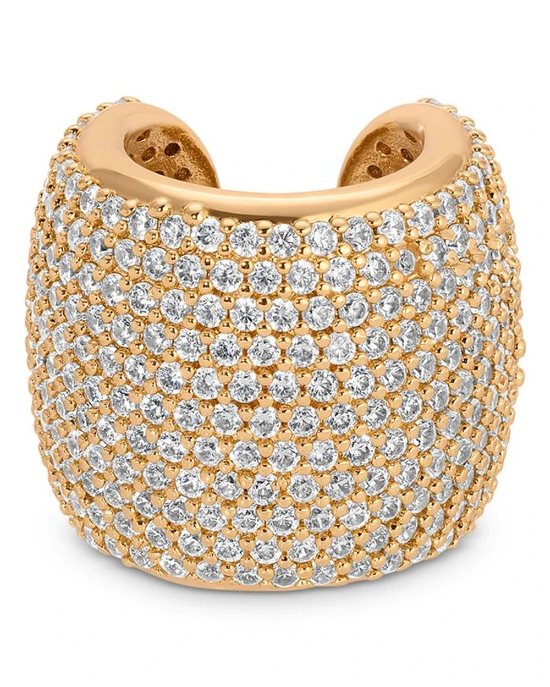 Crystal Statement Single Chunky Ear Cuff
