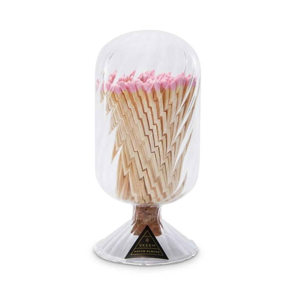 Helix Match Cloche, Pink-Tipped Matches