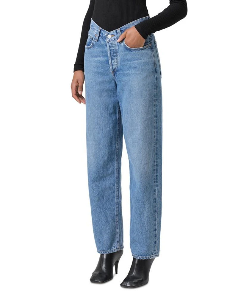 V-Waist High Rise Baggy Jeans Fairway