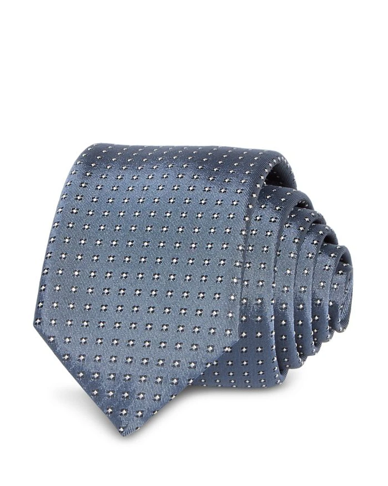 Skinny Floral Grid Tie