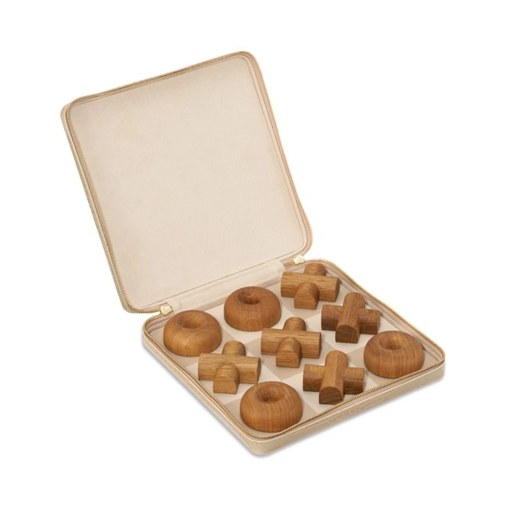 Enzo Travel Tic Tac Toe Set in Fawn