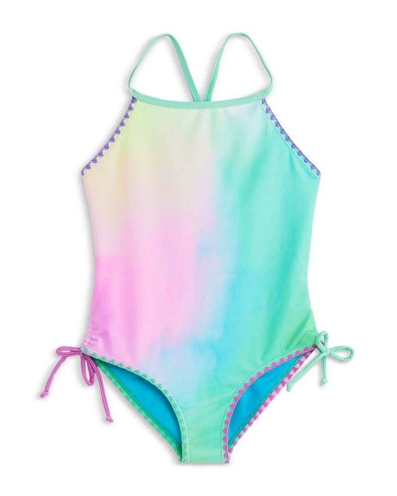 Girls' Jasmira Printed One Piece Swimsuit - Little Kid, Big Kid