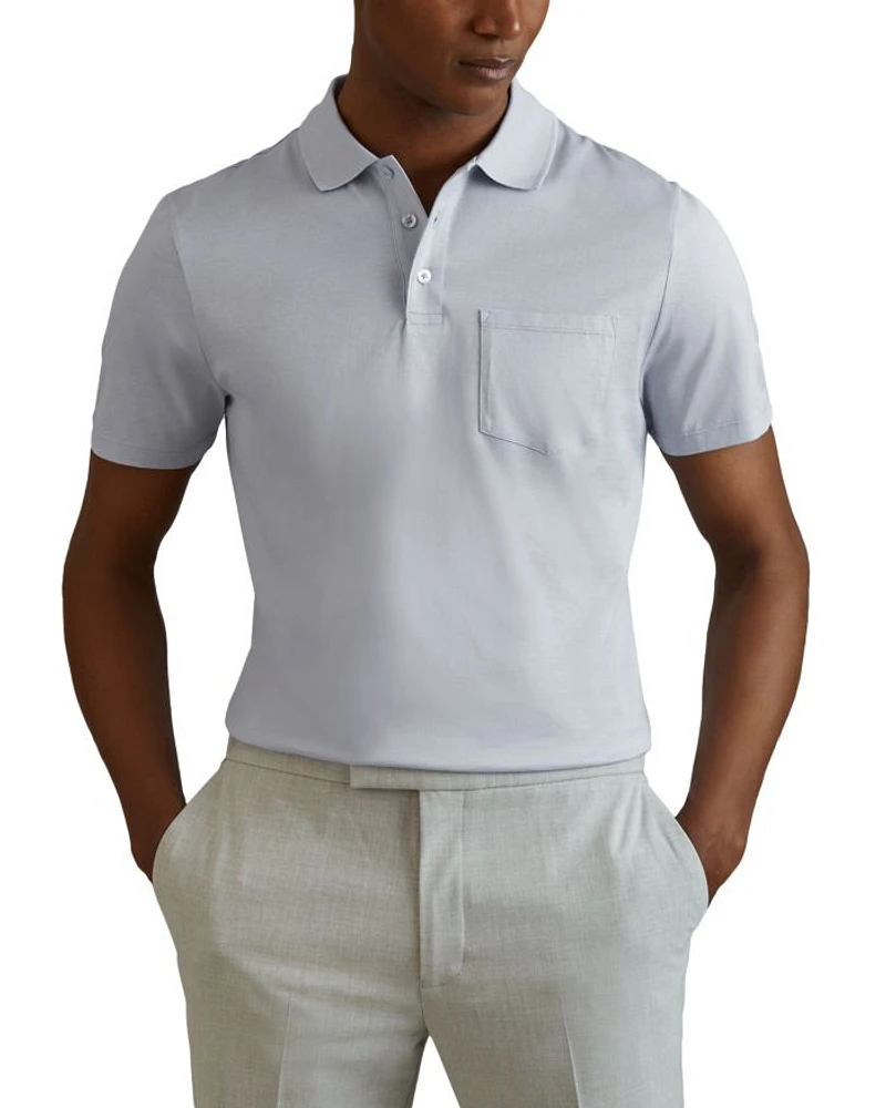 Austin Mercerized Cotton Slim Fit Pocket Polo Shirt