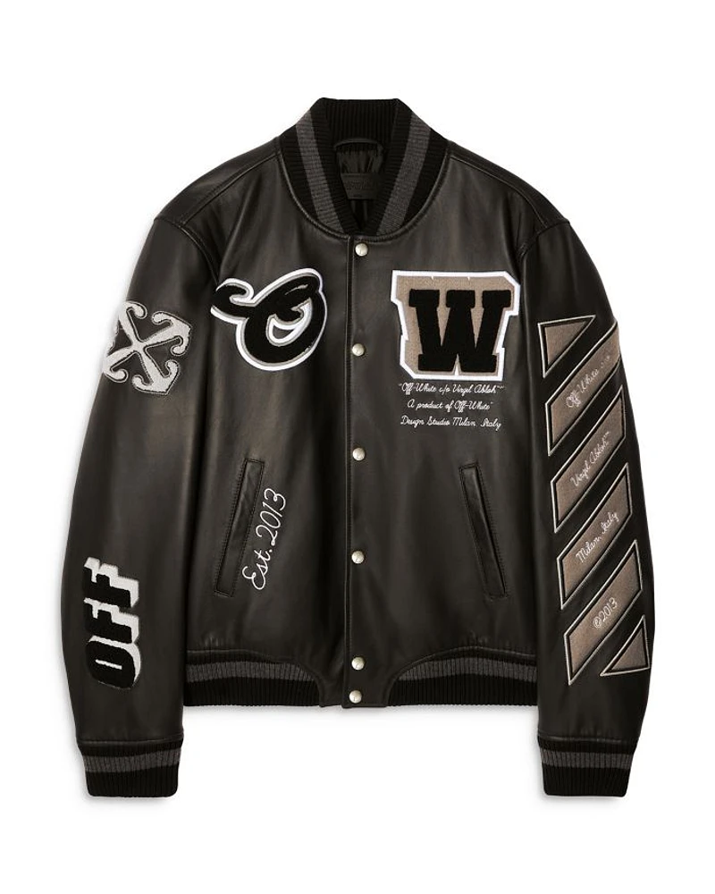 Leather Varsity Jacket