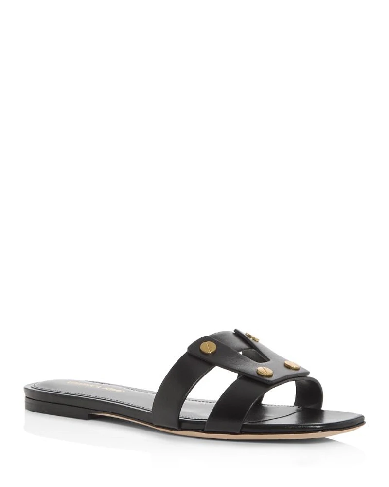 Women's Via Leather Slide Sandals