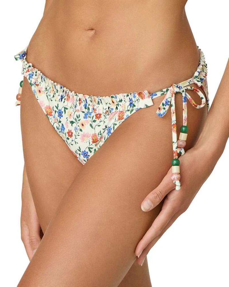 Ruffled Side Tie Bikini Bottom