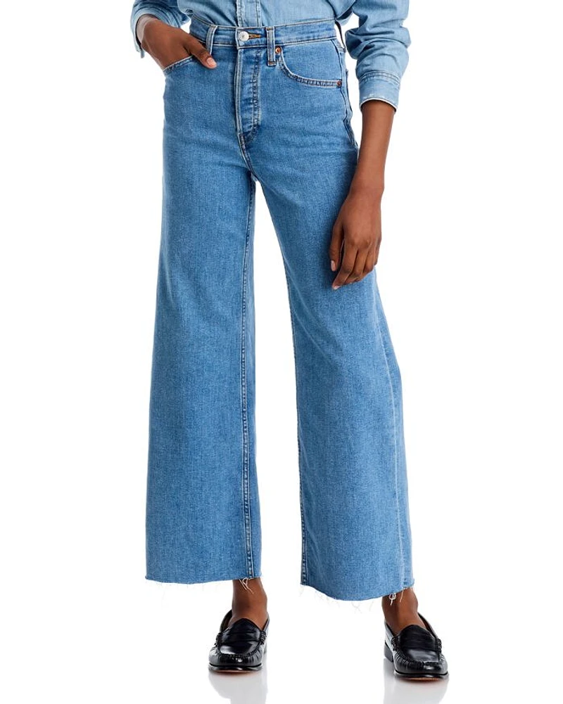 High Rise Cropped Wide Leg Jeans Runyon