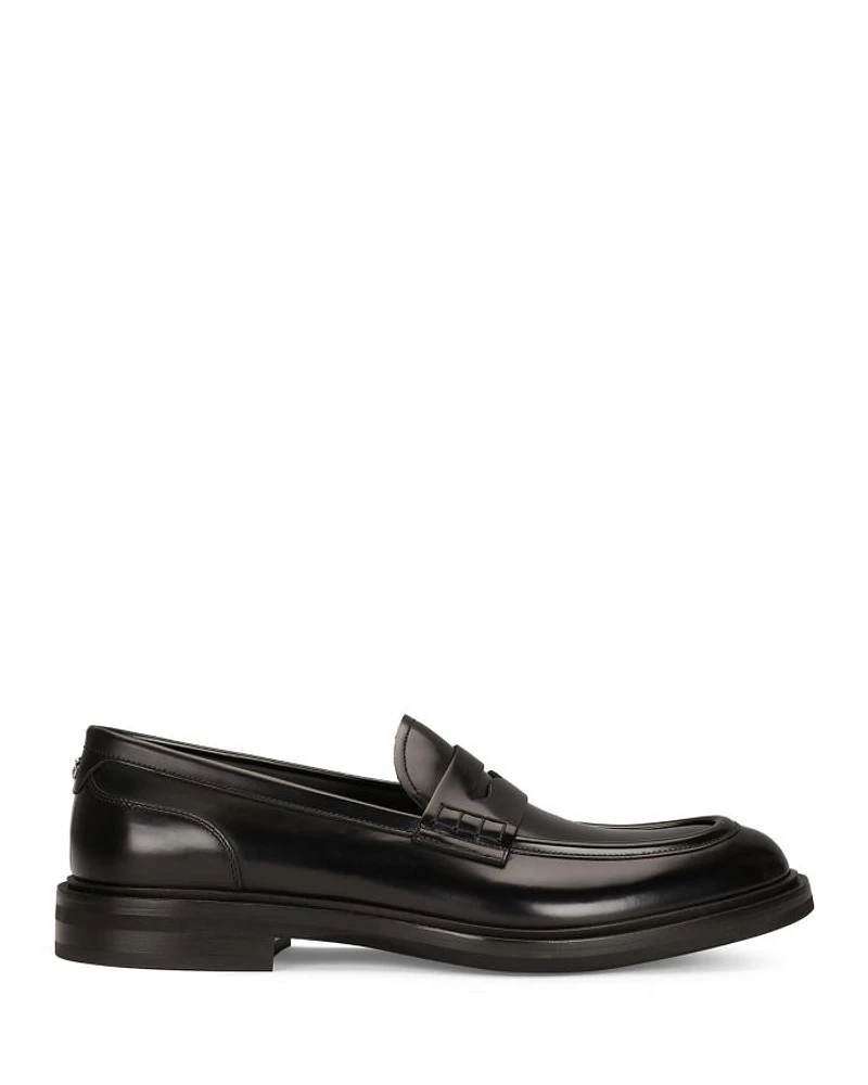 Men's Brushed Leather Loafers