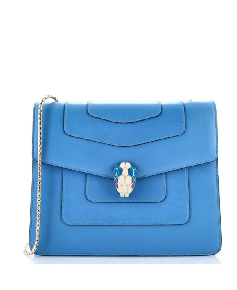 Serpenti Forever Square Shoulder Bag Leather