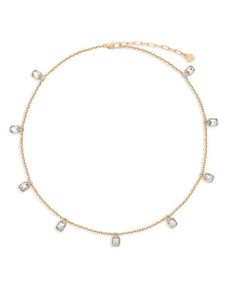 Stone Deco Charm Necklace, 16"-19"