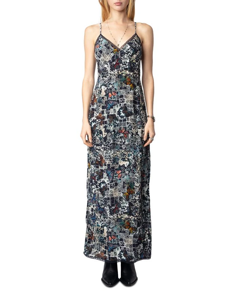 Ramelil Soft Butterfly Print Dress