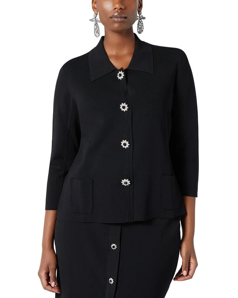 Uscita Comune Star Button Cardigan
