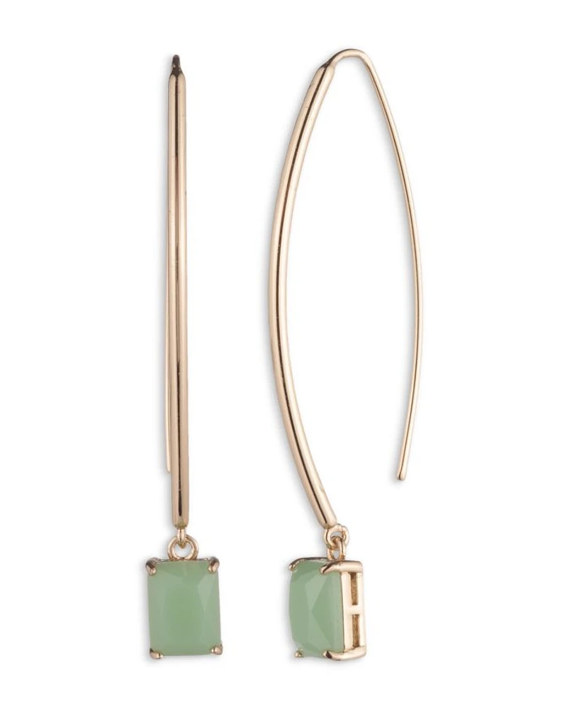 Stone Threader Earrings