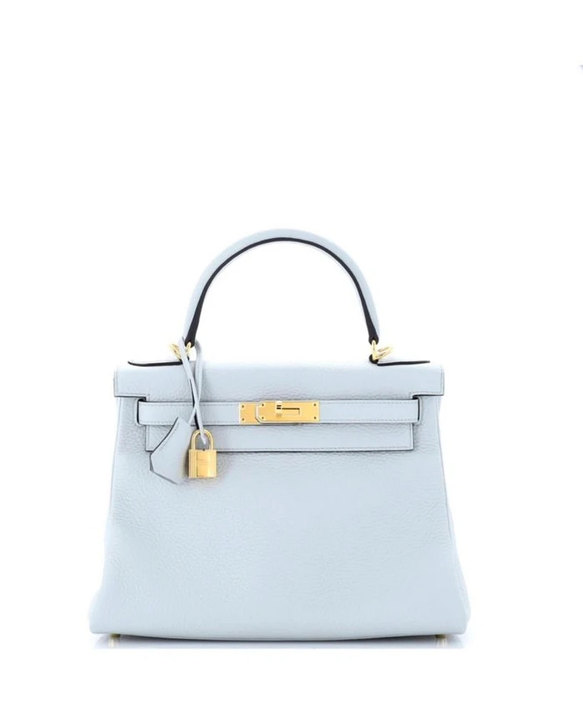 Kelly 28 Handbag Clemence with Gold Hardware