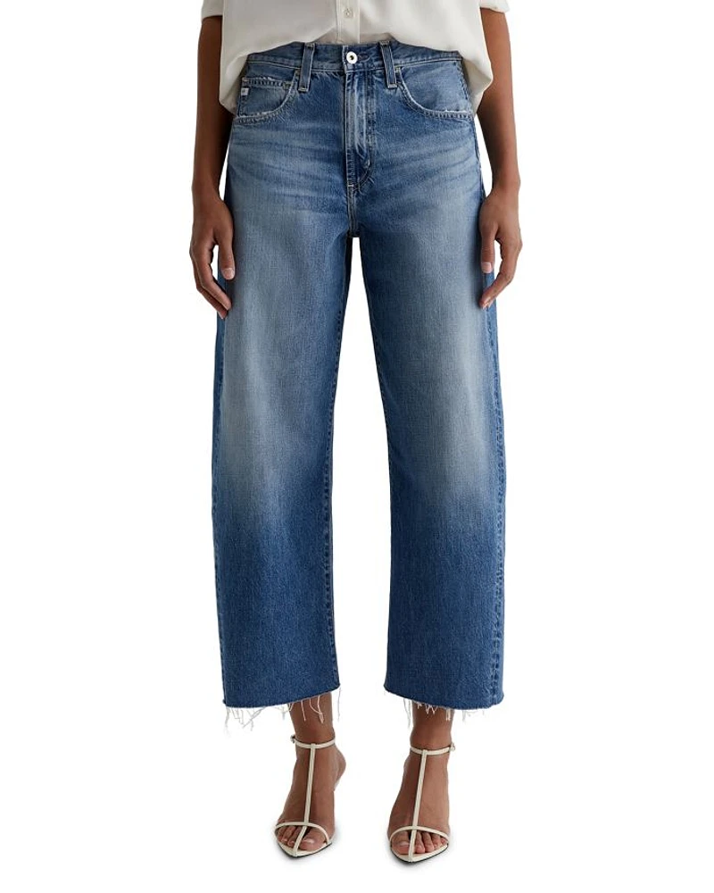 Hattie High Rise Crop Barrel Leg Jeans Gemini