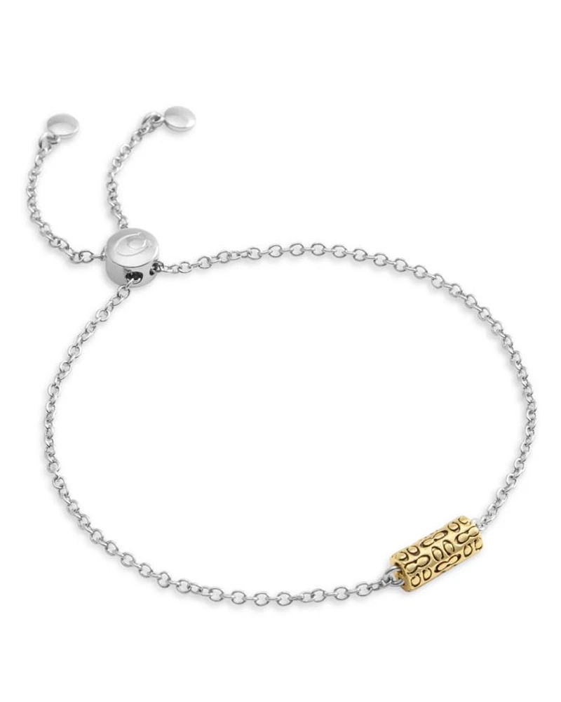 Signature Quilted Tube Slider Bracelet