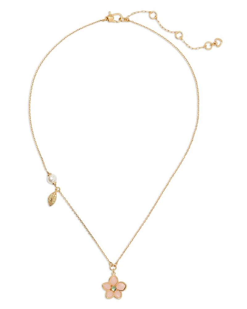 Pastel Petals Pendant Necklace, 16"-19"