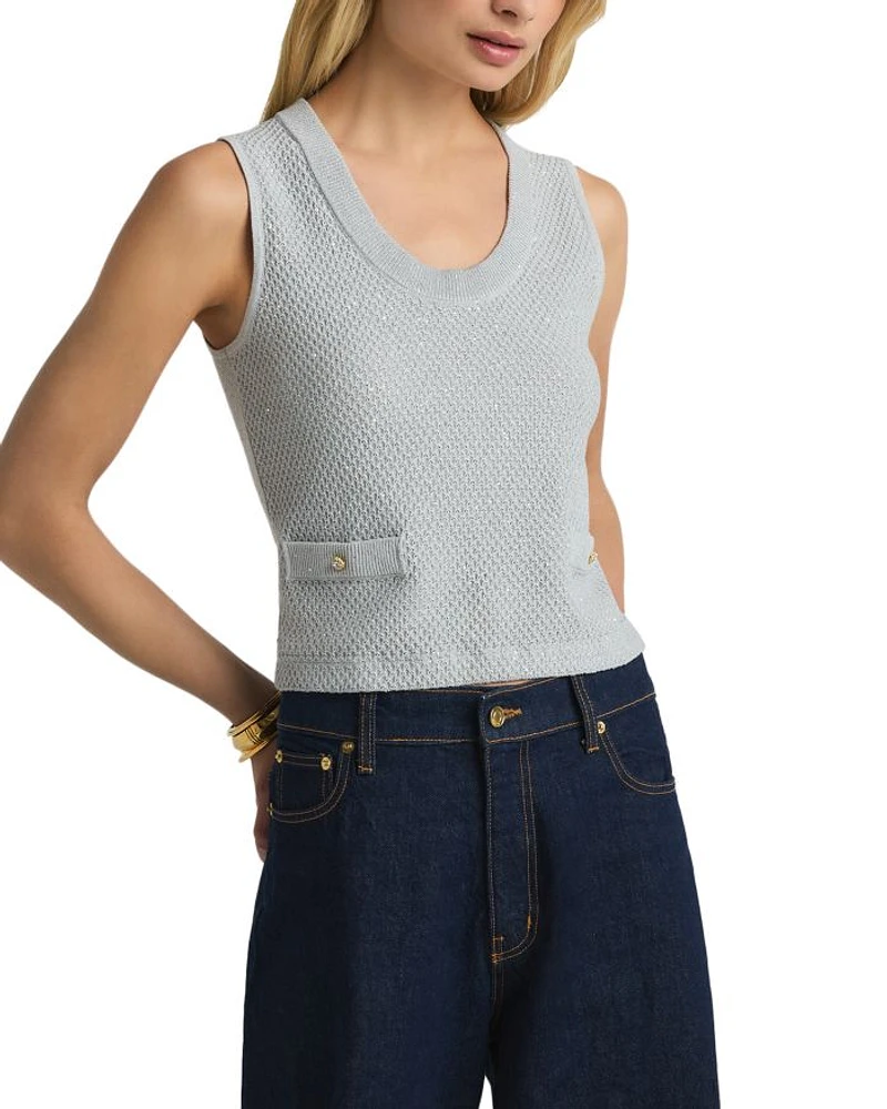 Cropped Sweater Tank Top