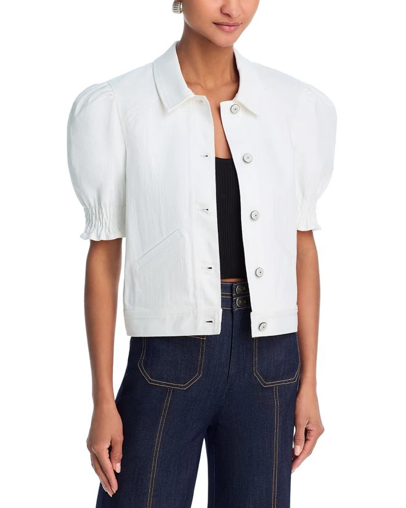 Roselyn Puff Sleeve Denim Jacket