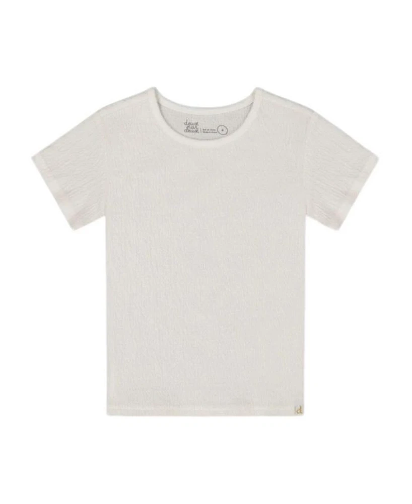 Girls' Crinkle Short Sleeve Top - Baby