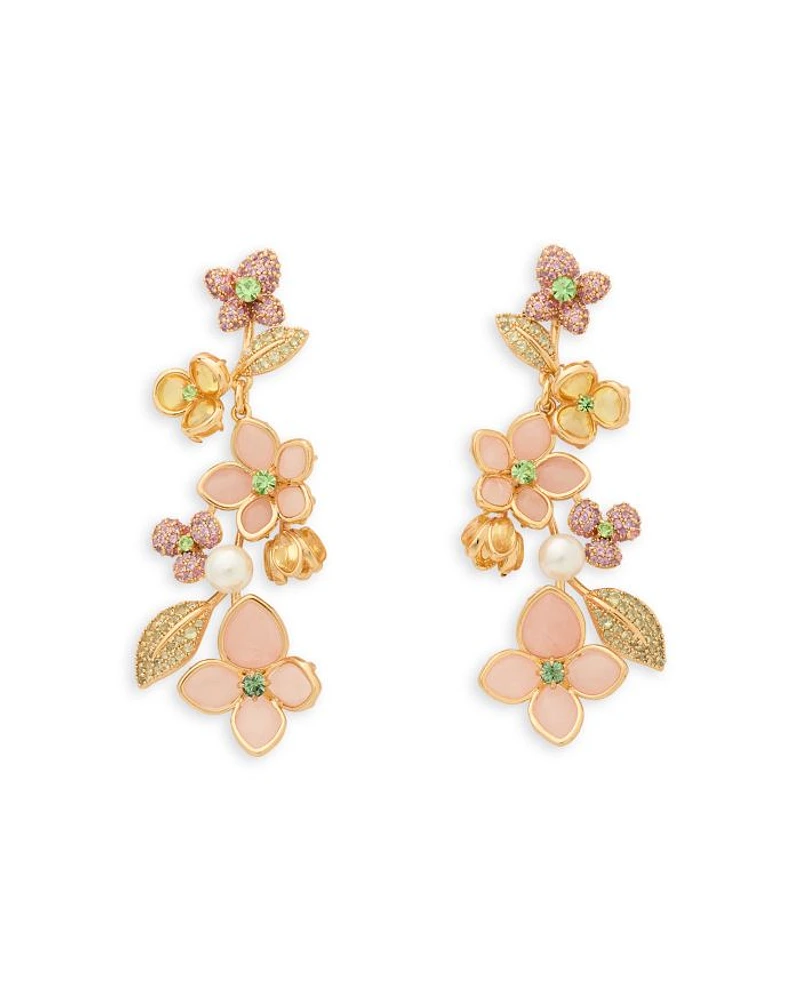 Pastel Petals Linear Earrings