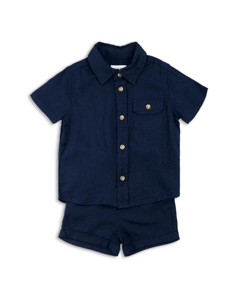 Boys' Seersucker Shirt & Shorts Set - Baby