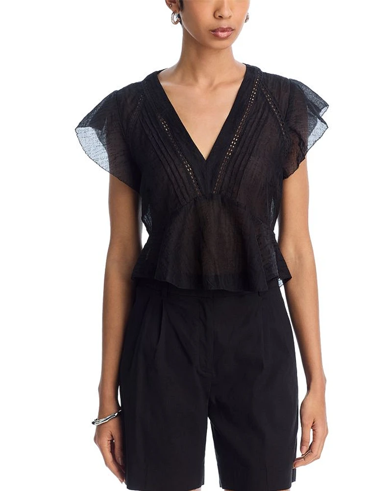 Leyla Peplum Top