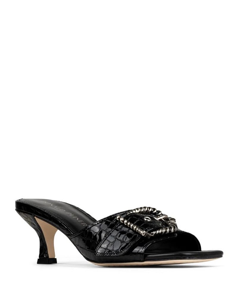 Women's Buckle Mule Slide Sandals