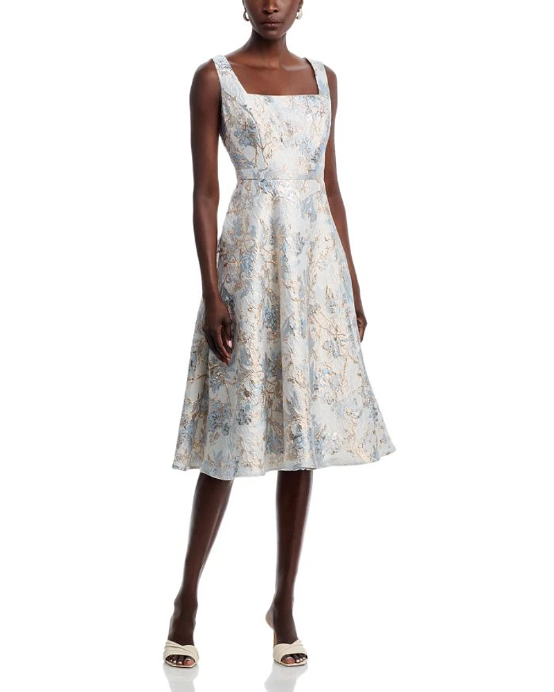 Brocade Midi Dress - Exclusive