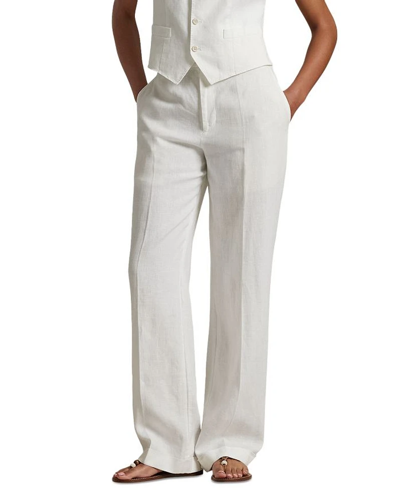 Straight Linen Pants