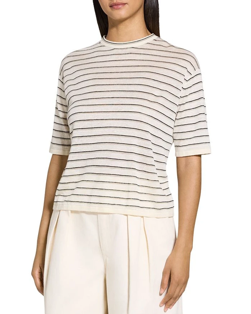 Boyfriend Tee Linen-Blend