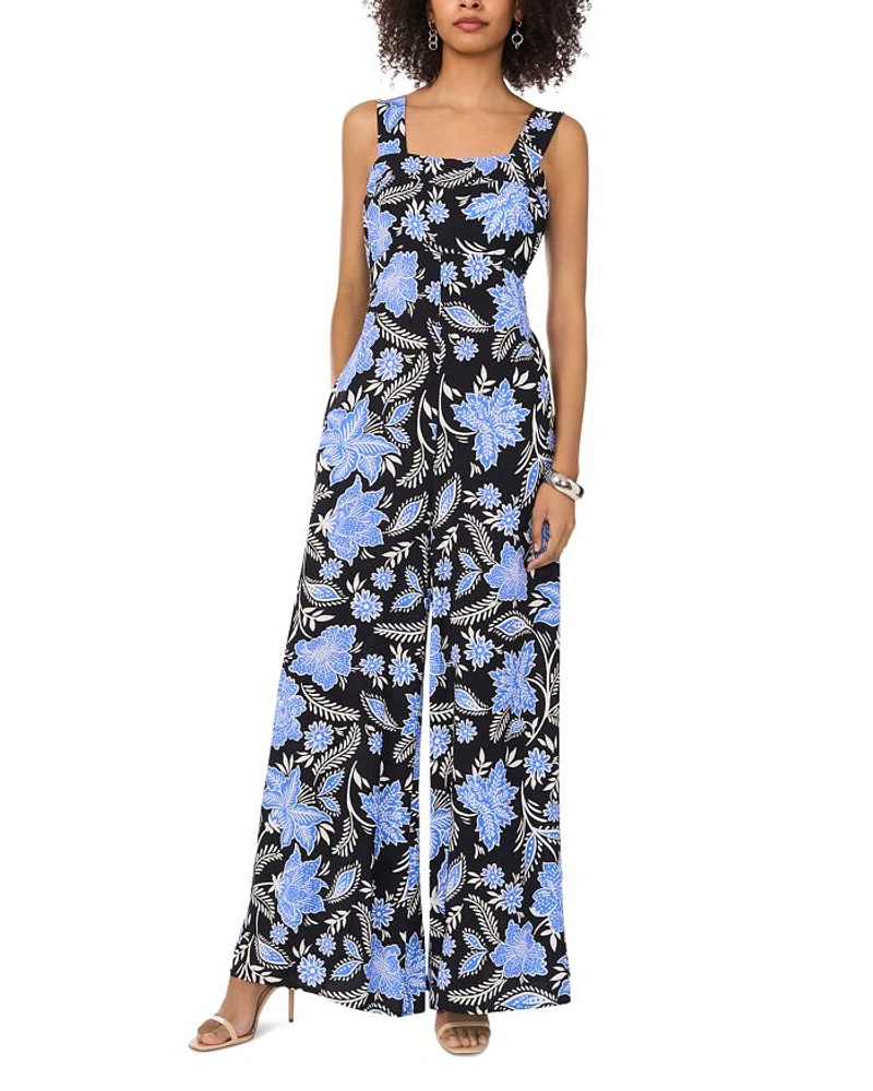 Square Neck Sleeveless Jumpsuit