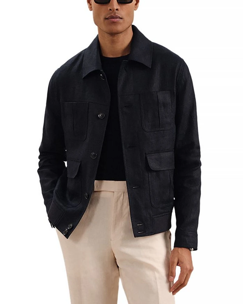 Linen Four Pocket Jacket
