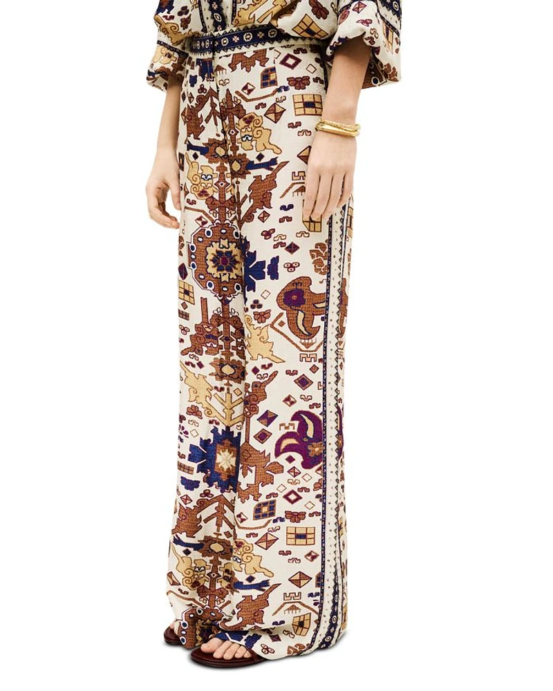 Vlyde Printed Wide Leg Pants