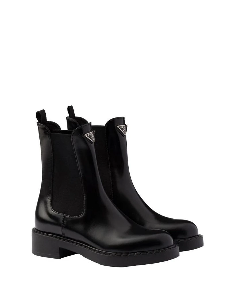 Women's Brushed Leather Chelsea Boots