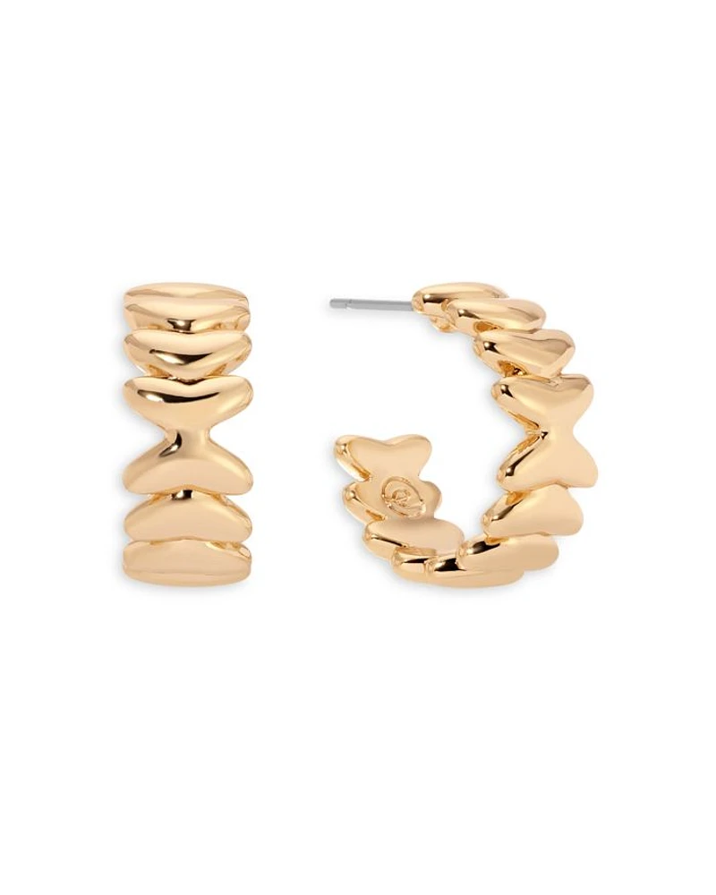 Metal Moderna Small Half Hoop Earrings