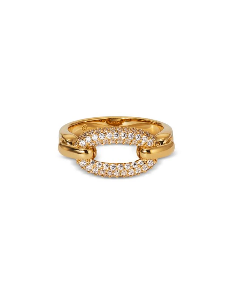 Alma Pavé Link Statement Ring