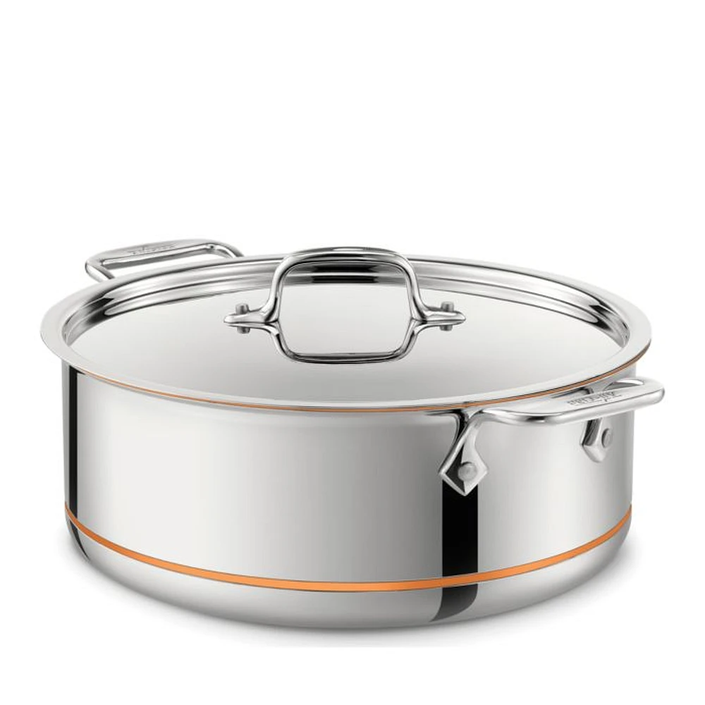 Copper Core 8-Quart Covered Stock Pot