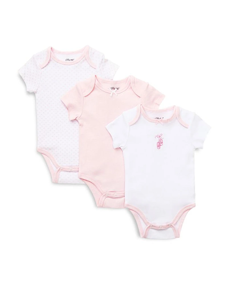 Girls' Prima Ballerina Bodysuit, 3 Pack - Baby