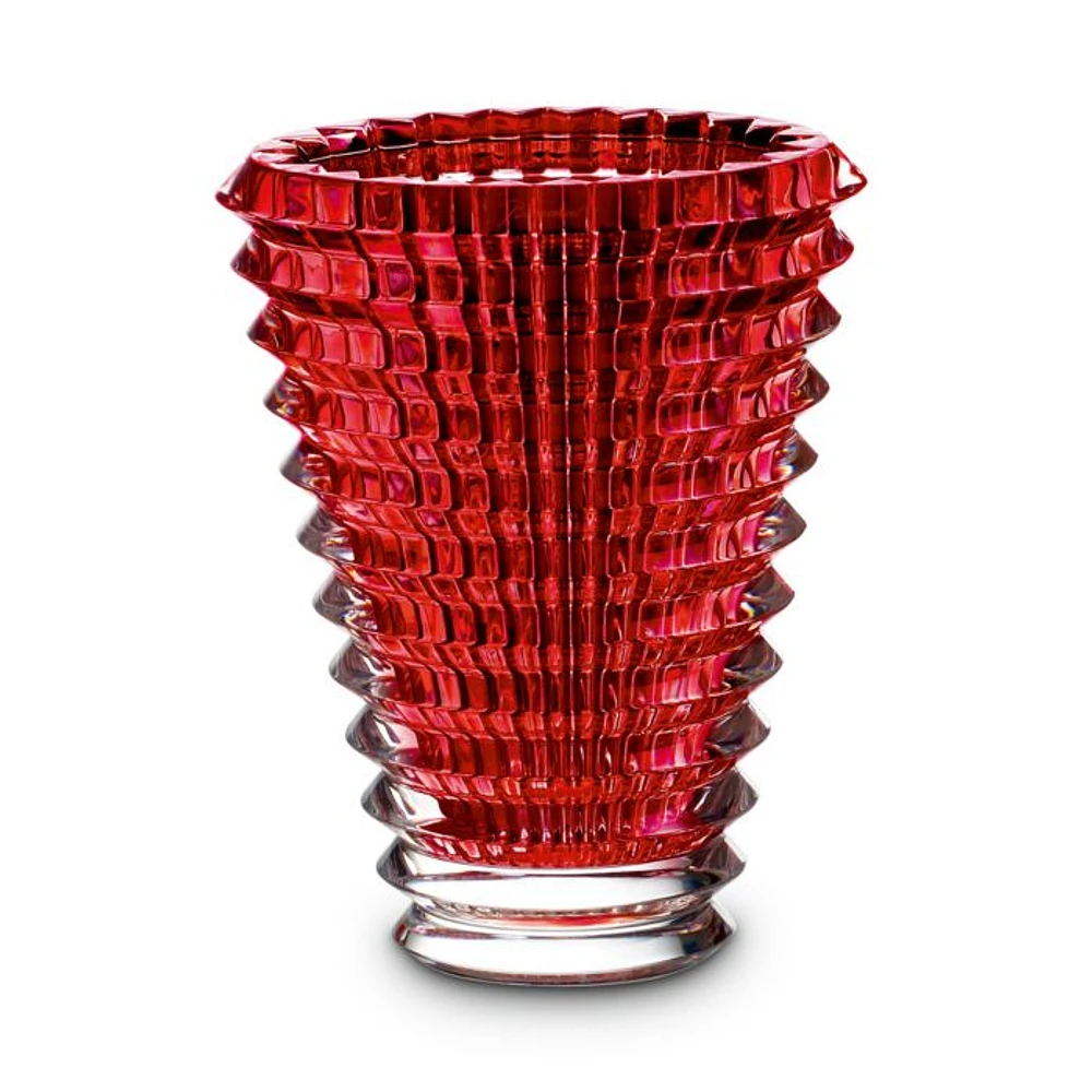 Eye Oval Small Red Vase