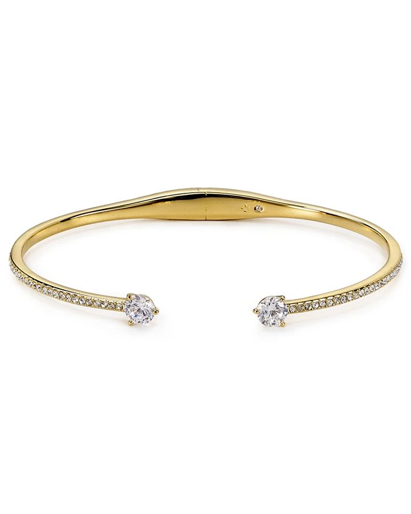 Cubic Zirconia Float Hinge Cuff