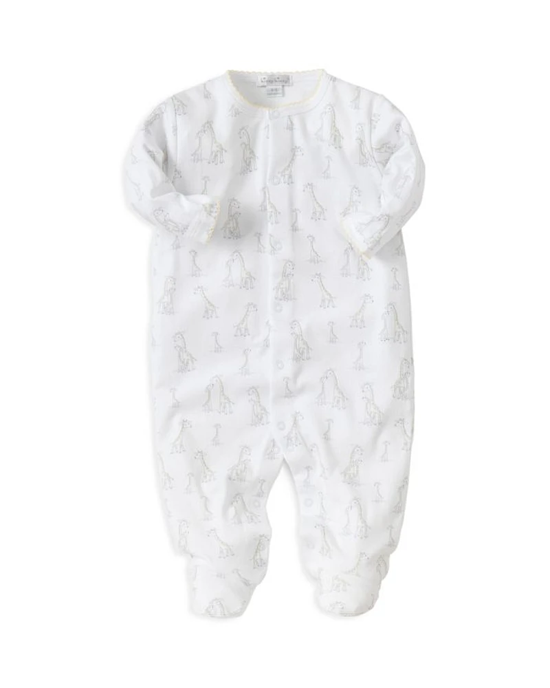 Unisex Giraffe-Print Footie - Baby
