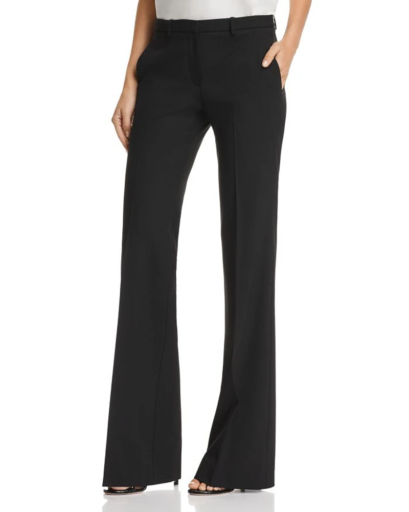 Demitria Wool-Blend Flared Pants